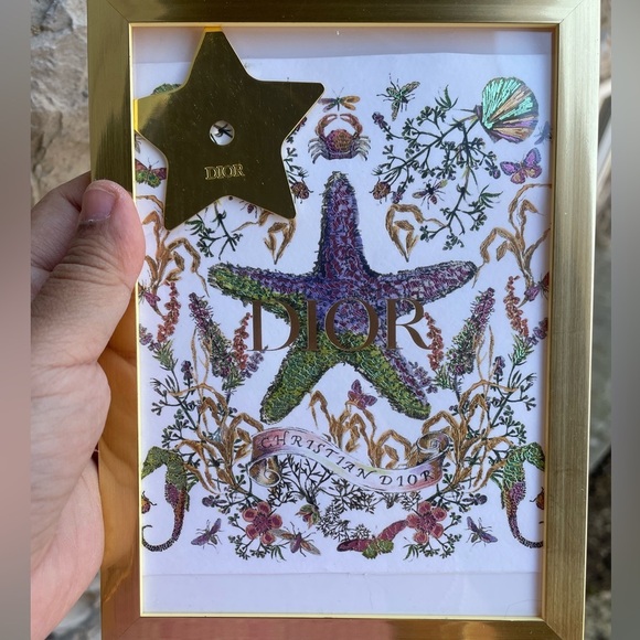 Beautiful framed authentic Dior paper gift bag, star charm & handmade bo… - Picture 14 of 15